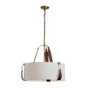 Hubbardton Forge - 104070-SKT-27-LB-SJ2208 - Three Light Pendant - Saratoga - Antique Brass