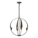 Hubbardton Forge - 104201-SKT-05 - Four Light Chandelier - Cirque - Bronze