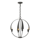 Hubbardton Forge - 104201-SKT-20 - Four Light Chandelier - Cirque - Natural Iron