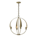 Hubbardton Forge - 104201-SKT-86 - Four Light Chandelier - Cirque - Modern Brass