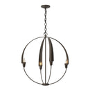 Hubbardton Forge - 104203-SKT-05 - Four Light Chandelier - Cirque - Bronze