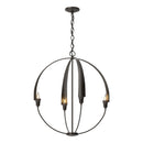 Hubbardton Forge - 104203-SKT-14 - Four Light Chandelier - Cirque - Oil Rubbed Bronze