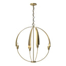 Hubbardton Forge - 104203-SKT-86 - Four Light Chandelier - Cirque - Modern Brass