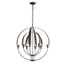 Hubbardton Forge - 104205-SKT-14 - Eight Light Chandelier - Cirque - Oil Rubbed Bronze