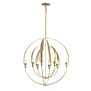 Hubbardton Forge - 104205-SKT-86 - Eight Light Chandelier - Cirque - Modern Brass