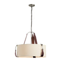 Hubbardton Forge - 104070-SKT-24-LB-SA2208 - Three Light Pendant - Saratoga - Polished Nickel