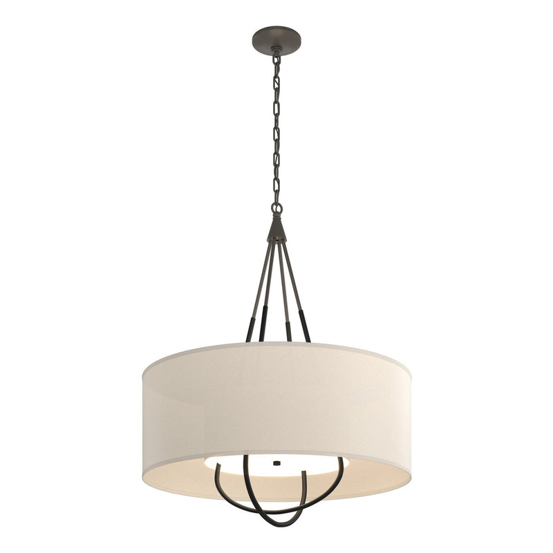 Hubbardton Forge - 104230-SKT-07-10-SA2811 - Four Light Pendant - Loop - Dark Smoke