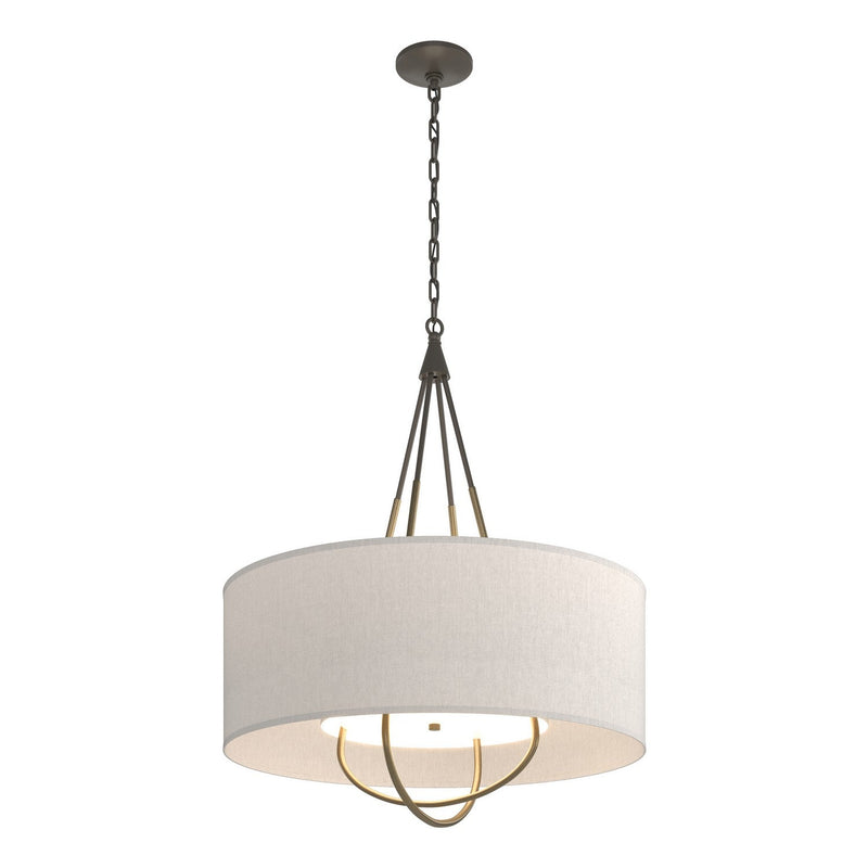 Hubbardton Forge - 104230-SKT-07-84-SE2811 - Four Light Pendant - Loop - Dark Smoke