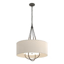 Hubbardton Forge - 104230-SKT-20-05-SA2811 - Four Light Pendant - Loop - Natural Iron