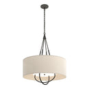 Hubbardton Forge - 104230-SKT-20-10-SA2811 - Four Light Pendant - Loop - Natural Iron