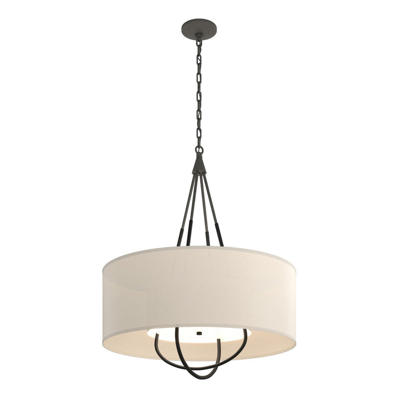Hubbardton Forge - 104230-SKT-20-10-SA2811 - Four Light Pendant - Loop - Natural Iron