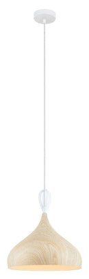 LAMPARA DE TECHO COLGANTE 1XE27-40W D-320 H-1000MM CABLE TRANSPARENTE