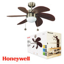 ABANICO DE TECHO VERONA 32" DECORATIVO SATIN NICKEL 1XE27-40W ( NO INCLUIDO) CADENA DE TIRO