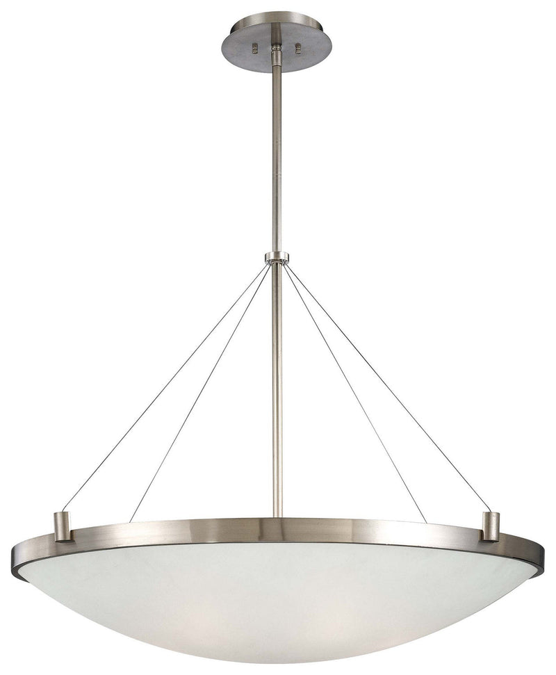 George Kovacs - P593-084 - Six Light Pendant - Suspended - Brushed Nickel