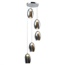 LÁMPARA DE TECHO LED COLGANTE MODERNA DECORATIVA 5X5W COB 3000K.