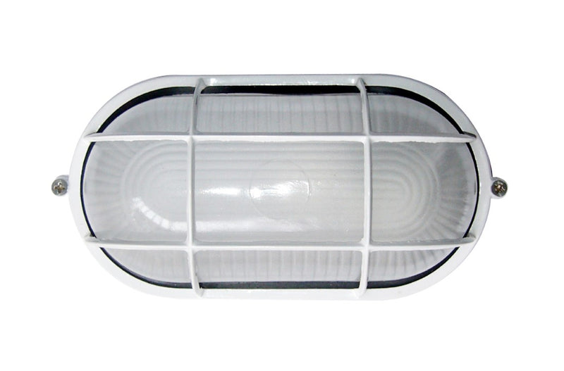 LAMPARA DE PARED EXTERIOR COLOR BLANCO 1X3S7 MAX 60W 110V CON VIDRIO TEMPLADO Y CUERPO EN ALUMINIO INYECTADO