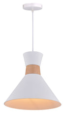 LÁMPARA DE TECHO COLGANTE 1XE27 40W(NO INCLUIDO) ACABADO BLANCO.