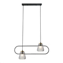 LÁMPARA DE TECHO COLGANTE DECORATIVA MODERNA 2XE27-40W-110-240V.