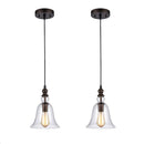 LÁMPÁRA DE TECHO DUO PACK 2XE27-60W MAX (NO INCLUIDOS)110-240V ACABADO  PANTALLAS DE VIDRIO.