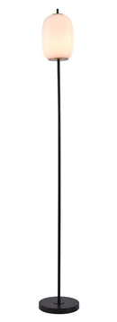 LÁMPARA DE PIE 1XE27-40W (NO INCLUIDO) 110-240V/50-60HZ, ACABADO PANTALLA DE VIDRIO BLANCO.