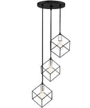 LÁMPARA DE TECHO COLGANTE MODERNA DECORATIVA 3XE27-40W (NO INCLUIDOS).