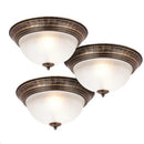 TRIPACK DE LÁMPARA DE TECHO TIPO PLAFON 2XE27-40W NO INCLUIDO 110-240V/50-60HZ.