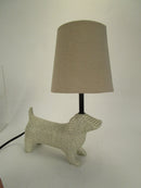 LÁMPARA DE MESA , ACABADO DE CERAMICA COLOR GRIS, UTILIZA 1 FOCO E27-60W ( NO INCLUIDO)