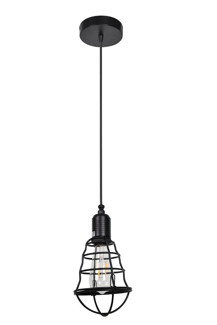 LÁMPARA DE TECHO COLGANTE DECORATIVA 1XE27-100W.