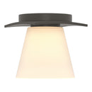 Hubbardton Forge - 126601-SKT-07-GG0242 - One Light Semi-Flush Mount - Wren - Dark Smoke