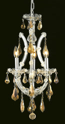 Elegant Lighting - 2801D12C-GT/RC - Four Light Chandelier - Maria Theresa - Chrome