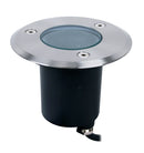 Lámpara De Piso  Empotrable1Xgu10-50W  (No Incluido) Acabado Black/ Pc Vidrio Templado
