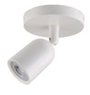 LÁMPARA DE TECHO SUPERFICIAL TIPO SPOT 1XGU10-10W, 100-240V, 50-60HZ, IP20,  AJUSTABLE 360º, ACABADO BLANCO.