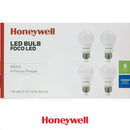 SET DE 4 FOCOS LED A19, 6W, 540LM, 6500K, 100-240V/50-60HZ PF>0.5, CRI>80 TAMAÑO A55, MARCA HONEYWELL.