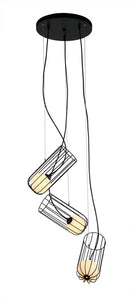LÁMPARA DE TECHO COLGANTE DECORATIVA MODERNA 3XG9-25W.