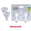 SET DE 2 FOCOS LED GU10, 7W, 600LM, 3000K, 100-240V, 50-60HZ  PF>0.5, CRI>80, NO DIMEABLE,MARCA HONEYWELL.