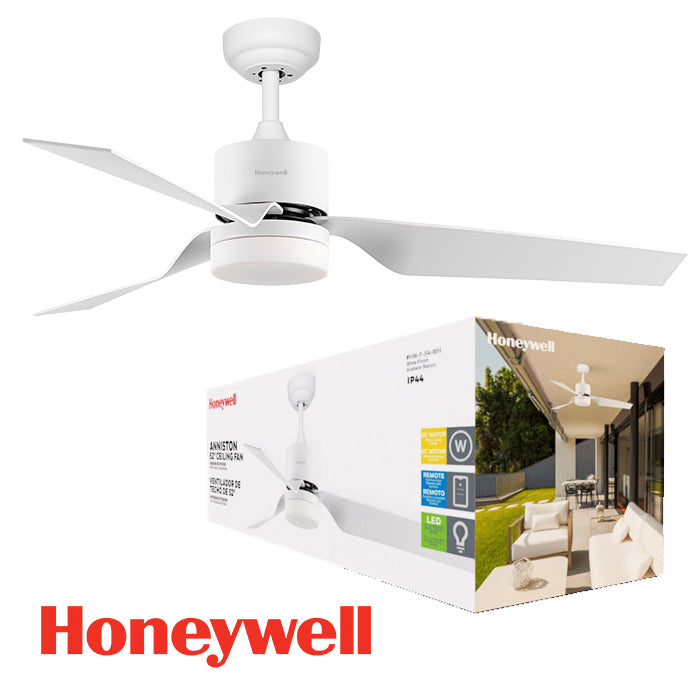 ABANICO DE TECHO ANNISTON 52" BLANCO MATTE CON LUZ LED 20W CONTROL REMOTO