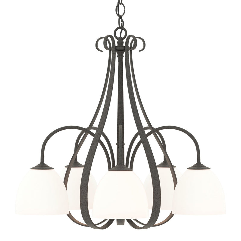 Hubbardton Forge - 101445-SKT-20-GG0001 - Five Light Chandelier - Sweeping Taper - Natural Iron