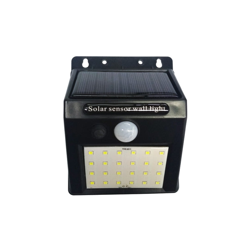 LÁMPARA DE PARED LED SOLAR 3W, 6500K, 300LM, IP44.