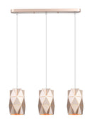 LÁMPARA DE TECHO COLGANTE MODERNA DECORATIVA 3XE27-60W (NO INCLUIDOS) 85-305V.