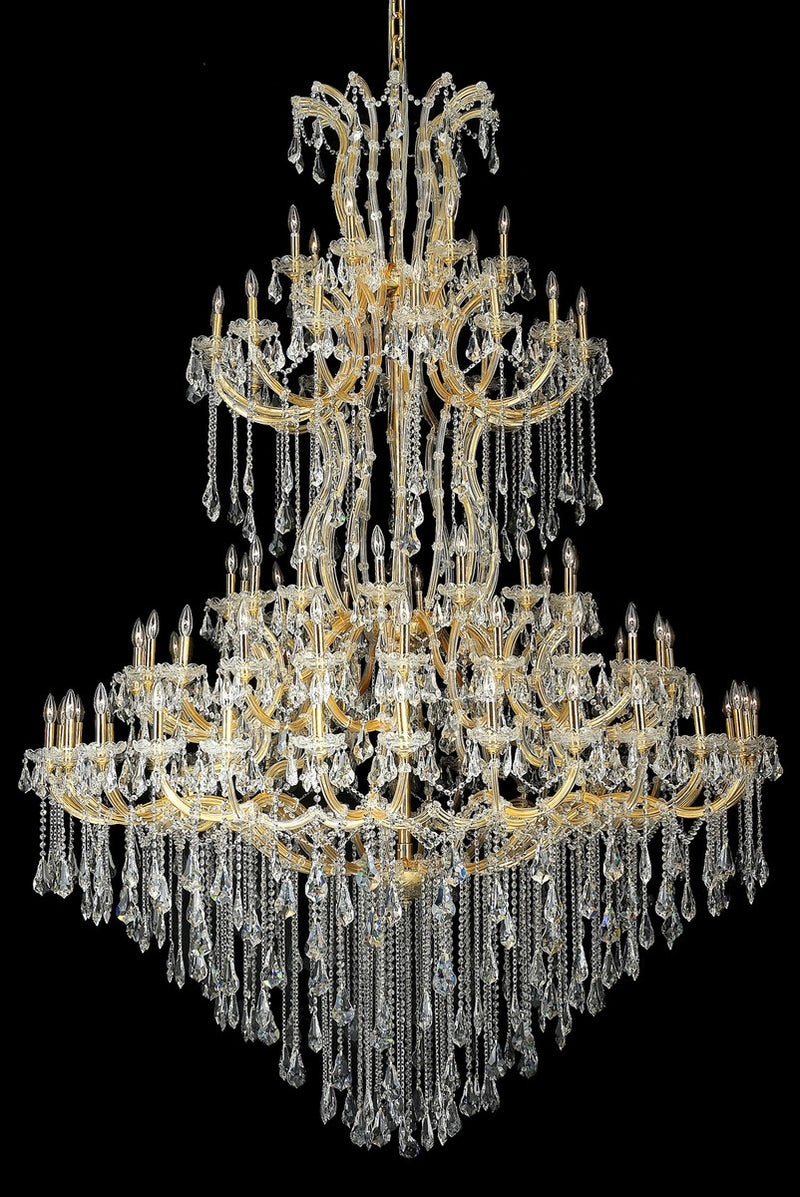 Elegant Lighting - 2801G96G/RC - 85 Light Chandelier - Maria Theresa - Gold