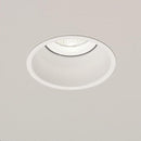 SPOT DE TECHO EMPOTRABLE REDONDO SEMI TRIMLESS 1XGU10 - 10W, PARA INTERIOR - EXTERIORES, ACABADO BLANCO.