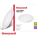 LÁMPARA DE TECHO PANEL LED RECESADO REDONDA 24W, INTERRUPTOR PARA ELEGIR TONALIDAD DE LUZ CCT: 30K (1,730LM), 40K (1,900LM), 65K (1,730LM), 100-277V, ACABADO BLANCO.