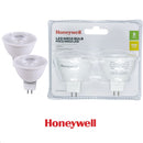 Set De 2 Focos Led Bi-Pin Mr16, 5W,400Lm, 3000K, 100-240V, 50-60Hz  Pf>0.4, Cri>80, No Dimeable, Marca Honeywell.