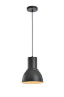 LÁMPARA DE TECHO COLGANTE MODERNA DECORATIVA 1XE27 60W (NO INCLUIDO) 110-240V ACABADO NEGRO MATE.