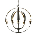 Hubbardton Forge - 104205-SKT-07 - Eight Light Chandelier - Cirque - Dark Smoke