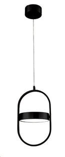 LÁMPARA DE TECHO COLGANTE LED 9W, 720LM, 3000K,110-240V/50-60HZ, ACABADO NEGRO.