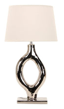 LÁMPARA DE MESA CERAMICA 1X27-40W (NO INCLUIDO) 110-240V/50-60HZ, PANTALLA BLANCA.