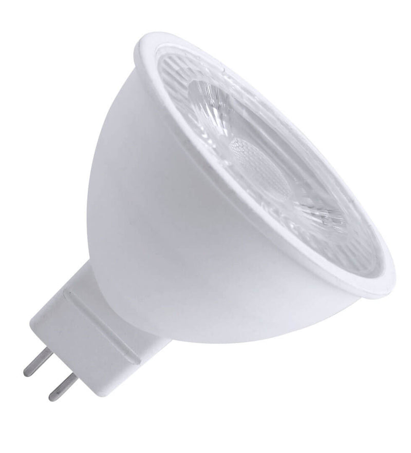 FOCO LED JCDR DIMEABLE (DIMERIZABLE) 5W/GU5.3 , MARCA MEGALITE , TONALIDAD DE LUZ EN  (6000K) EMITE 450LM B.ANGLE36°