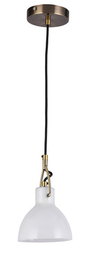 LAMPARA COLGANTE MARCA HOMEDELIGHT PANTALLA E VIDRIO UTILIZA 1XE12-40W