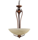 LÁMPARA DE TECHO COLGANTE CLÁSICA DECORATIVA 3XE27-60W 110-240V.